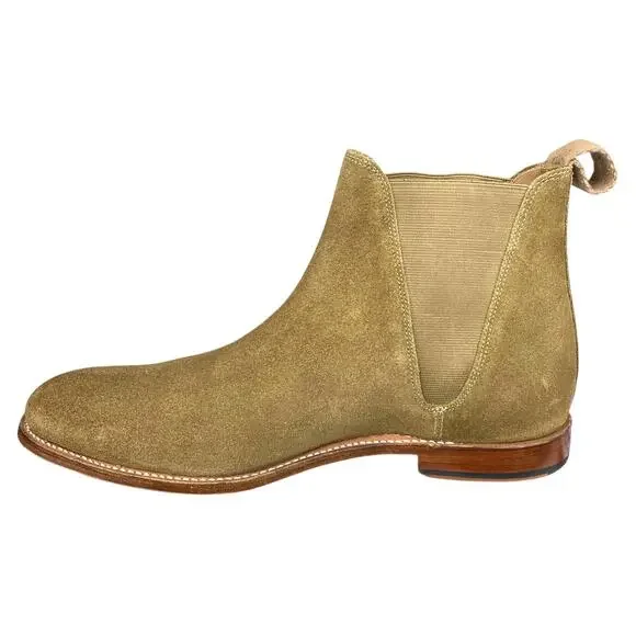 Grenson Men’s Nolan Made In England Tan Suede Chelsea Boot Size 9 US 10